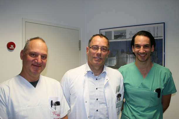 PFO-Verschluss bei Schlaganfall Experten Dr.Stephan Hofer Chefarzt Roland Brückl Dr. Jannis Wagner Klinikum Freising