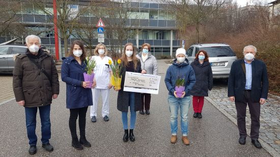 Übergabe Spende Pallitativstation Klinikum Freising