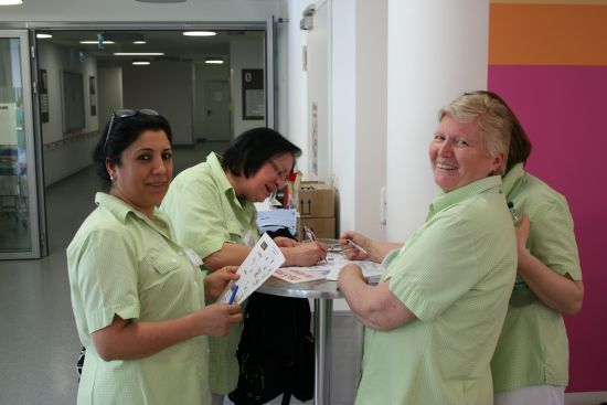 Klinikum Freising Aktionstag saubere Hände